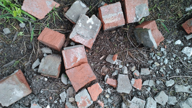 Anne Strasser Blog, Bricks, Broken, Garden