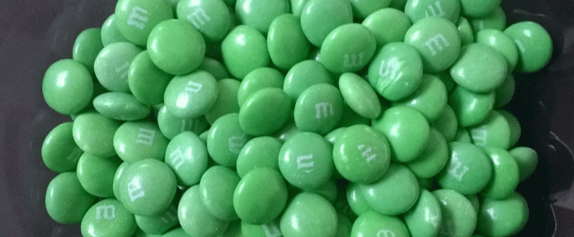 St Patrick's Day, Green M and Ms, MM, Candy, Chocolate